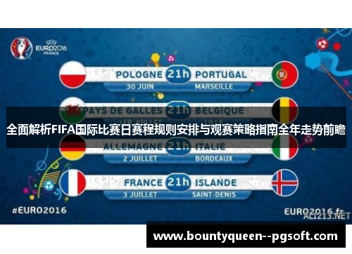 全面解析FIFA国际比赛日赛程规则安排与观赛策略指南全年走势前瞻